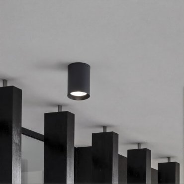 Nova Luce Dara - buiten plafondverlichting - Ø 8 x 11 cm - 9W LED incl. - IP54 - donker antraciet