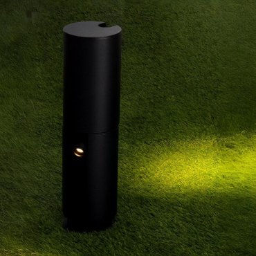 Nova Luce Taglio - tuinpaal - Ø 12 x 45 cm - 5W LED incl. - IP65 - zandzwart