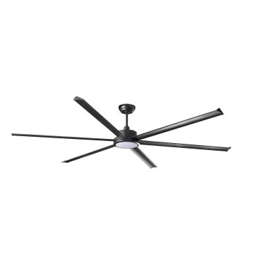 Faro Rotterdam 25 XXL - plafondventilator met licht en afstandsbediening - Ø 250 cm - 32W LED incl. - mat zwart