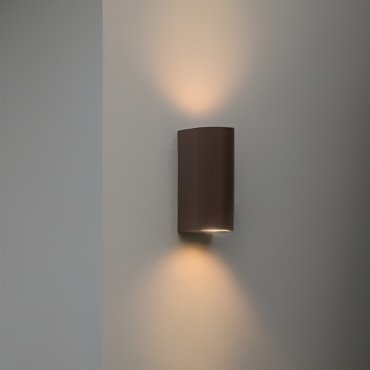 Nordlux Dion Double - buiten wandverlichting - 6,6 x 16,2 cm - IP44 - roestig