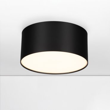 Nova Luce Marsa - plafondlamp - Ø 14 x 6,5 cm - 16W LED incl. - zandzwart
