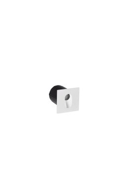 Nova Luce Cael - inbouw wandverlichting - 7 x 7 x 7,5 cm - 3W LED incl. - IP65 - zandwit