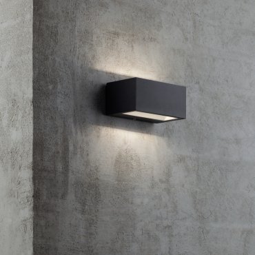 Nordlux Nene - buiten wandverlichting - 14 x 6,4 cm - 6W LED incl. - IP54 - zwart