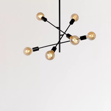 Lucide Lester - plafondverlichting - 59 x 59 x 83 cm - zwart