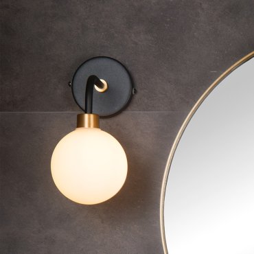 Lucide Berend - wandverlichting - 12 x 20,5 x 25,2 cm - zwart