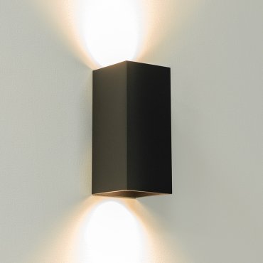 Artdelight Dante - wandverlichting - 6,7 x 6,7 x 15,4 cm - mat zwart