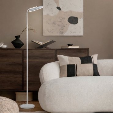 Nova Luce Sinkro - vloerlamp - 25,2 x 174 x 43,5 cm - 30W LED incl. - zandwit