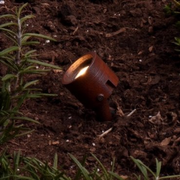 Nova Luce Sento - spot op piek - Ø 3,5 x 5 cm - 3W LED incl. - IP65 - corten