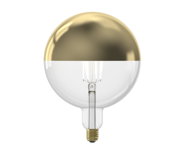 Calex Kalmar Top Mirror LED lamp - Ø 20 x 26,5 cm - E27 - 6W dimbaar - 1800K - goud
