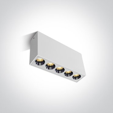 ONE Light Dark Light Ceiling Lights - plafondverlichting - 18,5 x 3,5 x 8,4 cm - 15W LED incl. - wit