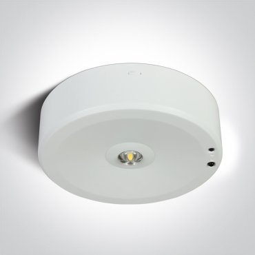 ONE Light Ceiling Emergency Point - plafondlamp - Ø 15 x 4 cm - 3W LED incl. - wit
