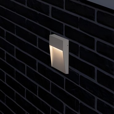 Nova Luce Fem - buiten wandverlichting - Ø 16 x 16 x 2,7 cm - 5W LED incl. - IP54 - zandwit