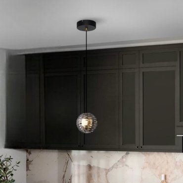 Nova Luce Las - hanglamp - Ø 15 x 145 cm - 13W LED incl. - zandzwart, goud en rokerig grijs