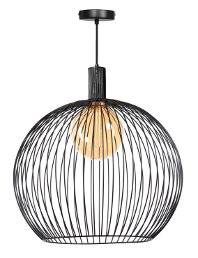 ETH Wire - hanglamp - Ø 70 x 181 cm - zwart