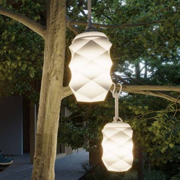 New Garden Bita - oplaadbare lamp op afstandsbediening - Ø 17,8 x 30 cm - incl. LED - IP65 - grijs - RGB + witte lichtkleur