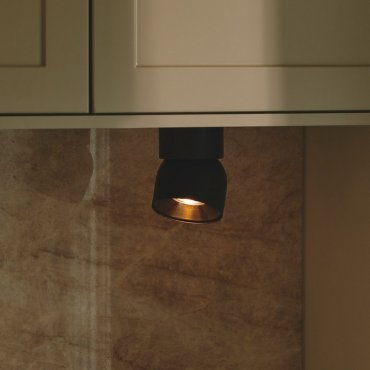 Nordlux Pitcher - opbouwspot - Ø 10 x 12,3 cm - zwart en goud