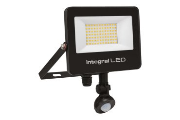 Integral LED Super Slim 2 – verstraler met bewegingssensor – 18,5 x 3,9 x 22,3 cm - via Tuya Smart - 30W LED incl. - instelbare lichtkleur - IP67 - zwart