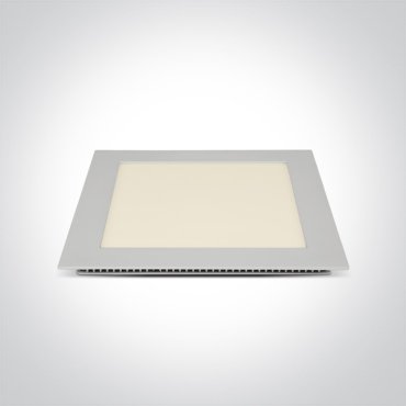 ONE Light Square Recessed Panels - inbouwspot - 22,5 x 22,5 x 2,2 cm - 22W LED incl. - IP40 - wit - CCT