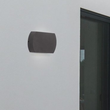 Nova Luce Fedor - buiten wandverlichting - 15,6 x 9,7 x 3,8 cm - 8W LED incl. - IP65 - donker antraciet