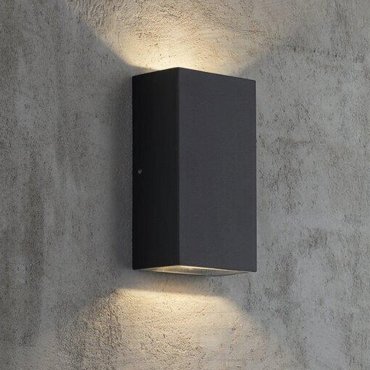 Nordlux Rold Hoek - buiten wandverlichting - 9 x 16 x 5,5 cm - 2 x 5W LED incl. - IP54 - zwart