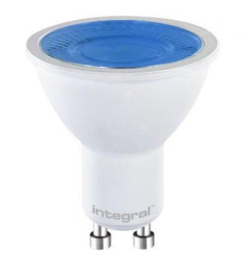 Integral LED-spot - Ø 5 x 5,6 cm - GU10 - 5W niet dimbaar - blauw