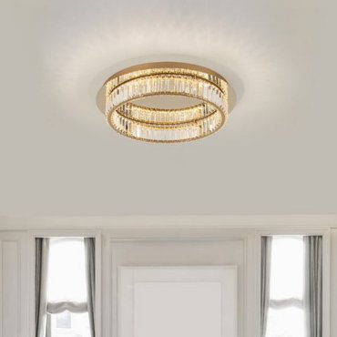 Nova Luce Aurelia - plafondlamp - Ø 60 x 12 cm - 41W dimbare LED incl. - goud