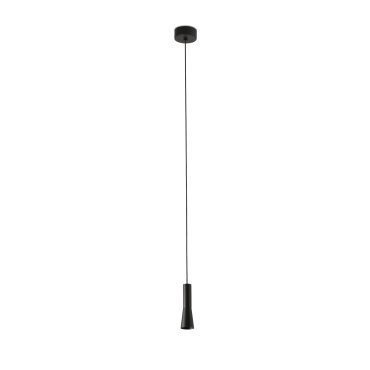 Faro Nina - hanglamp -  Ø 4 x 13 cm - 4W LED incl. - zwart
