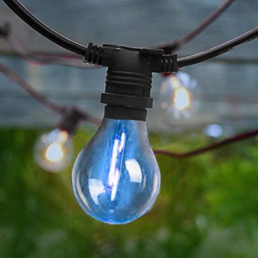 New Garden Garland Allegra - lichtslinger - 8m slinger waarvan 3,25m snoer - 10 LED-lampen incl. - IP44 -  zwart - RGB