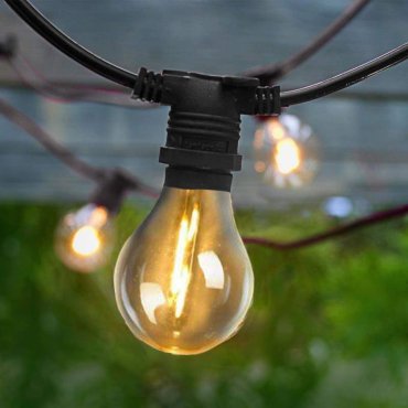 New Garden Garland Allegra - lichtslinger op zonne-energie - 8m slinger waarvan 3m snoer - 10 LED-lampen incl. - IP44 -  zwart