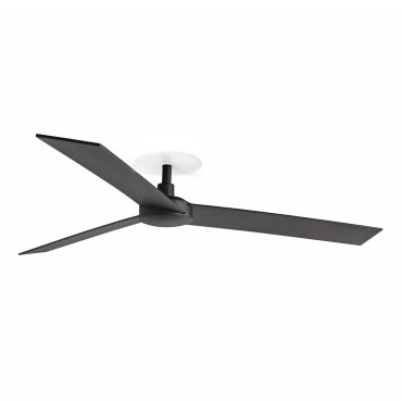 Faro Rudder L - plafondventilator met inbouwrozet - Ø 132 cm - mat zwart en walnoot