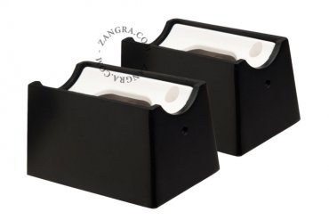 Zangra - wandbevestigingsmodule - S14s - 7 x 4,5 x 4 cm - zwart
