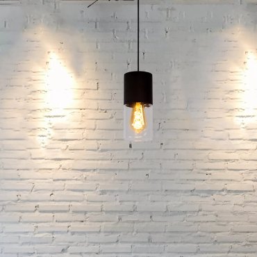 Lucide Zino - hanglamp - Ø 10 x 153 cm - zwart gerookt