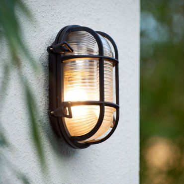 Lucide Dudley - buiten wandverlichting - 20 x 14 x 10 cm - IP65 - zwart