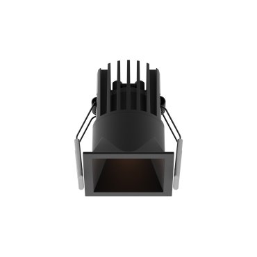 Nova Luce Bree - inbouwspot - 56 x 56 mm, 50 x 50 mm inbouwmaat - 7W LED incl. - IP32 - zwart
