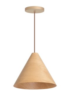 ETH Robin - hanglamp - Ø 33 x 227 cm - lichtbruin
