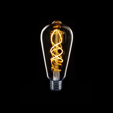 ETH Sensor LED Edison ST64 Spiral - E27 - 4W - transparant