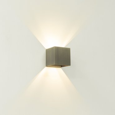 Artdelight Gymm - wandlamp - 10 x 10 x 10 cm - antiek brons