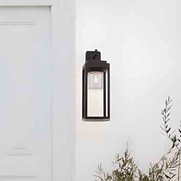 Nova Luce Figo - buiten wandverlichting - 14,5 x 43 x 20,5 cm - IP65 - donker antraciet