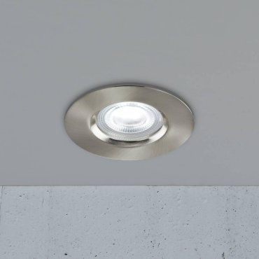 Nordlux Smart Don - inbouwspot - slimme verlichting - Ø 85 mm, Ø 72 mm inbouwmaat - 4,7W LED incl. - IP65 - geborsteld nikkel