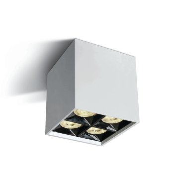SHOWROOMMODEL - ONE Light Mirror Square Boxes - plafondverlichting - 8,5 x 8,5 x 8,8 cm - 15W LED incl. - wit
