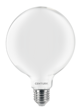Century Italia LED filament lamp - Ø 9,5 x 14 cm - E27 - 8W niet dimbaar - 3000K - opaal