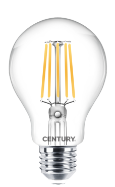 Century Italia Incanto - Ø 7,5 x 14 cm - E27 - 16W niet dimbaar - 2700K - transparant