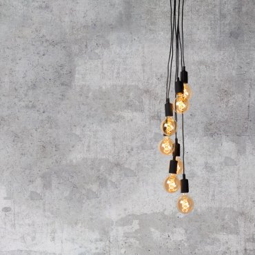 Lucide Fix Multiple - hanglamp - Ø 50 x 130 cm - zwart