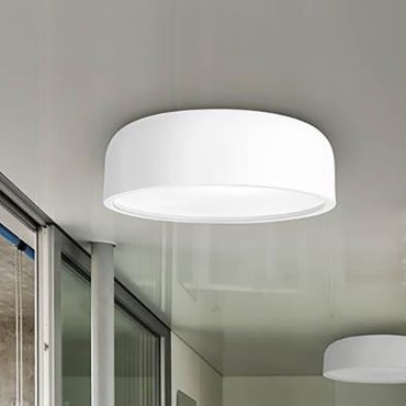 SHOWROOMMODEL - Nova Luce Perleto - plafondverlichting - Ø 48 x 15 cm - wit
