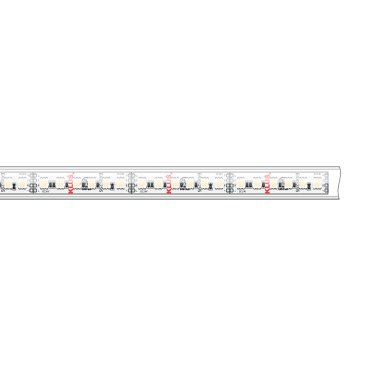 Klus LED strip - 1,67cm breed, 500cm lengte - 24Vdc - 19,2W LED per meter - 120 LEDs per meter - IP65 - RGB