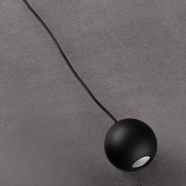 Nova Luce Imagine - hanglamp - Ø 5 x 120 cm - 6W LED incl. - zwart