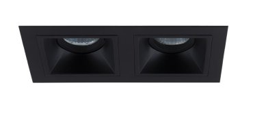 Maxlight Hit - inbouwspot 2L - 215 x 115 mm, 195 x 95 mm inbouwmaat - zwart