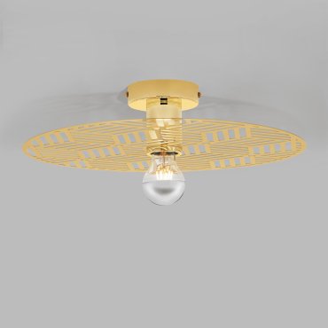 Nova Luce Eres - plafondlamp - Ø 40 x 12 cm - goud
