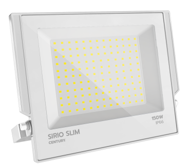 Century Italia Sirio Slim - verstraler - 36,6 x 3,4 x 30,3 cm - 150W LED incl. - 4000K - IP66 - wit