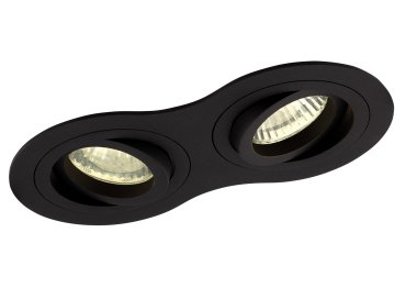 Maxlight Signal II - inbouwspot - 170 x 90 mm, Ø 2 x 75 mm inbouwmaat - zwart